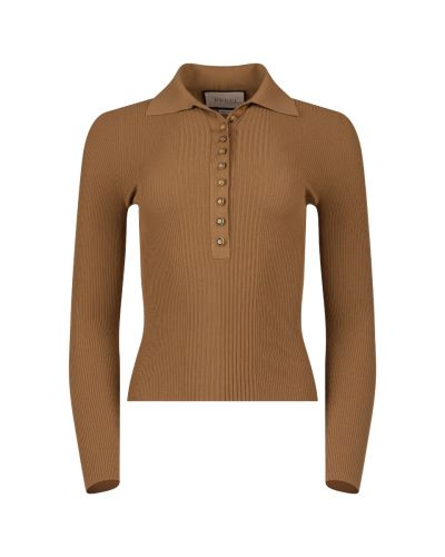 Gucci ribbed polo collar sweater