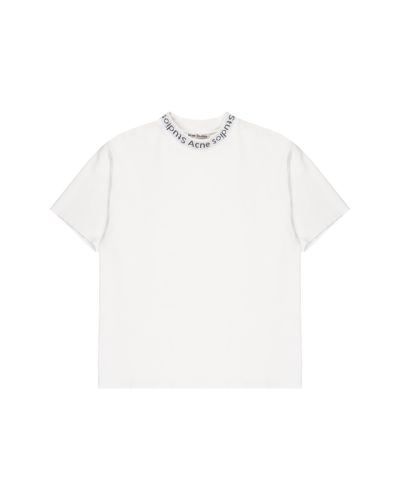 Acne Studios Navid neck logo t-shirt