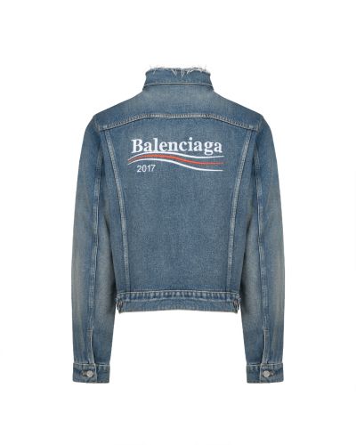 Balenciaga Bernie Sanders "2017" logo denim jacket  