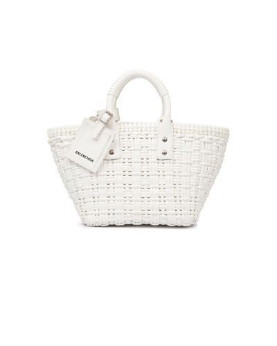 Balenciaga Bistro woven basket tote bag