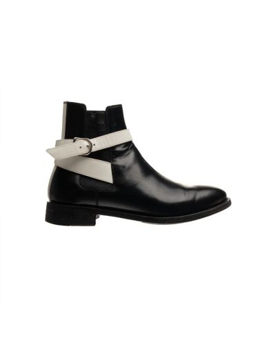 Balenciaga Twins Chelsea glazed calfskin ankle boots