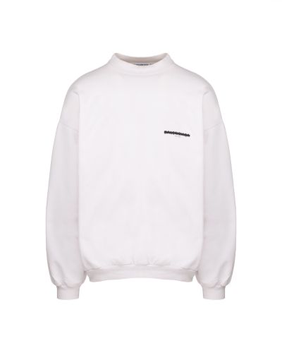Balenciaga White Strike 1917 oversized crewneck sweatshirt