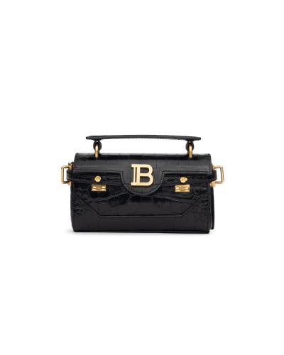 Balmain B-Buzz 19 crocodile-embossed shoulder bag