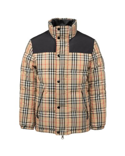 Burberry reversible tartan down puffer jacket
