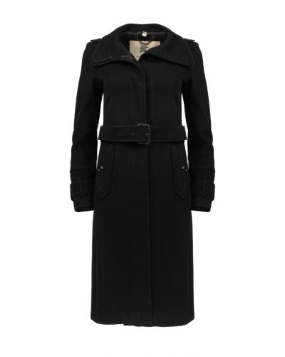 Burberry single breasted wool-cashmere blend coat