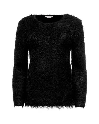Celine black furry sweater