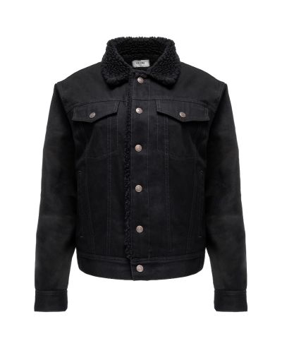 Celine studded logo trucker jacket