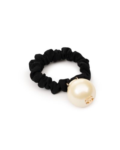 Chanel Jumbo Faux Pearl hair scrunchie