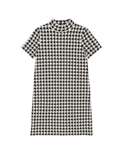 Christian Dior Houndstooth jacquard mini dress