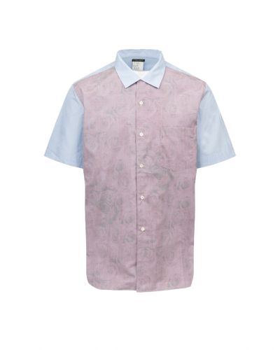COMME des GARÇONS Homme Plus red roses short sleeve button-up shirt
