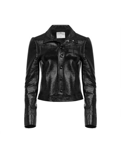 Courreges zipped vinyl jacket