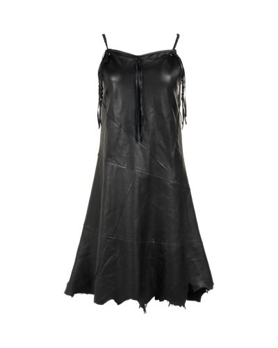 Diesel asymmetric hem mini black dress