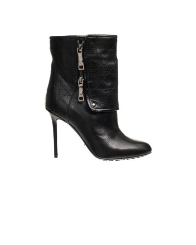 Dior Guetre Cannage ankle heel boots