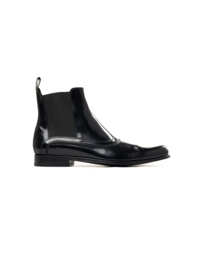 Dolce&Gabbana Chelsea black leather ankle boots