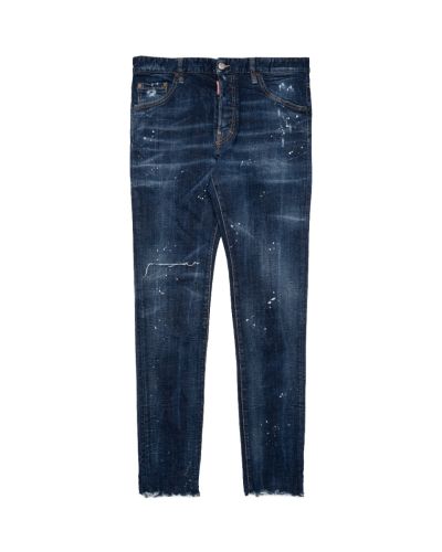 Dsquared2 splattered low waist denim pants - M
