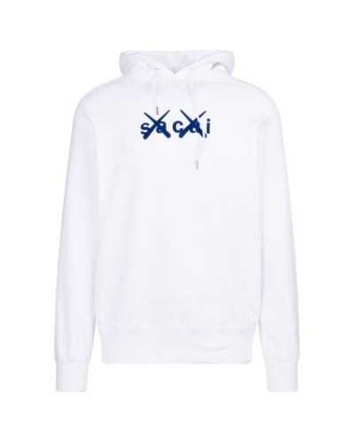 Sacai x Kaws white hoodie