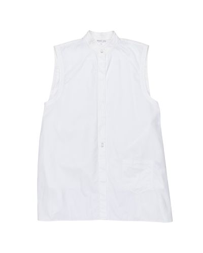 Helmut Lang Apron Panel laced sleeveless white top