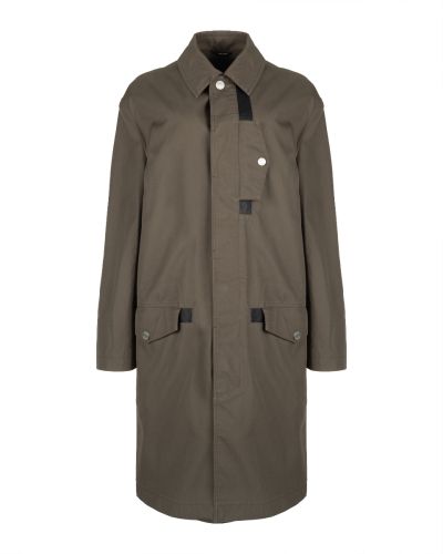 Hermes "Poche a cheval" khaki trench coat