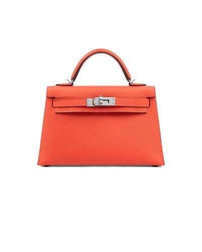 Hermes Kelly Sellier 20 Orange Poppy Epsom (palladium hardware) bag