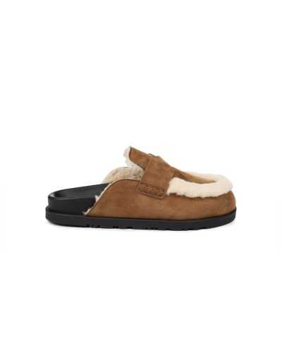 Hermes Go shearling goatskin mules
