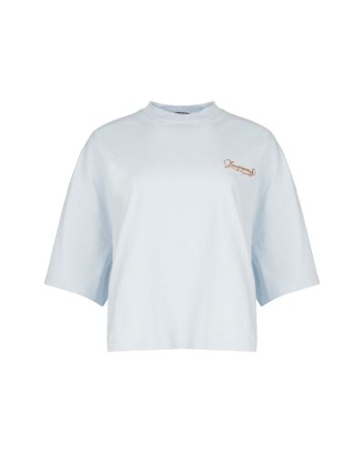 Jacquemus Corto cropped baby blue t-shirt