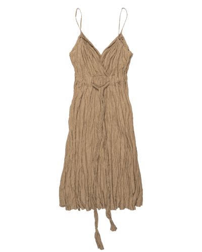 Jil Sander crinckled silk blend dress