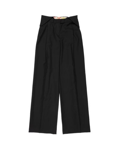 Kenzo button-up appliqué laine pants