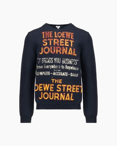 Loewe "street journal" print pullover sweater