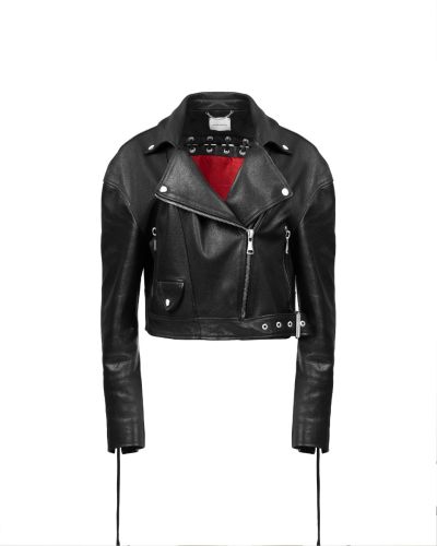 Magda Butrym cropped biker jacket