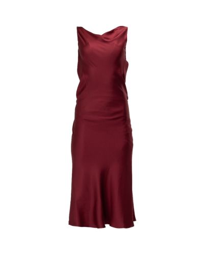 Marc Jacobs Deep-V wine silk dress