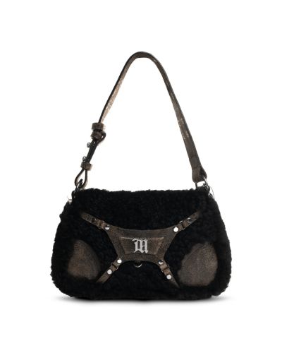 MISBHV Fetish brown shearling shoulder bag