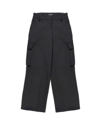 MISBHV grey striped cargo pants