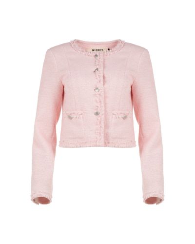 MISBHV tweed pink blazer jacket
