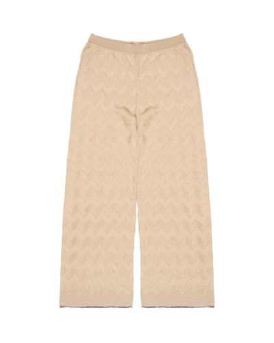 Missoni Palazzo zigzag gold pants