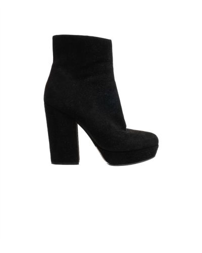 Miu Miu suede black ankle boots
