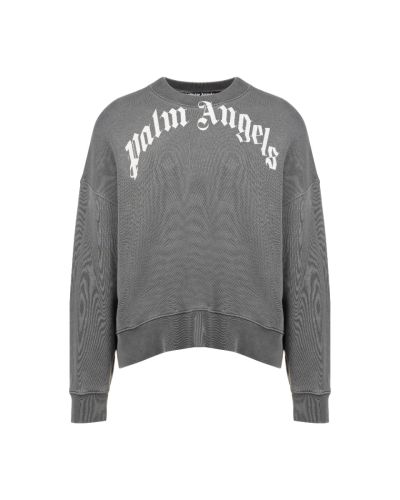 Palm Angels GD curved logo crewneck sweatshirt