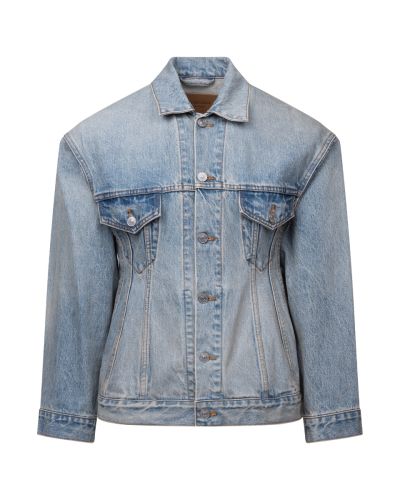 Balenciaga Garde-Robe Hourglass washed jeans jacket