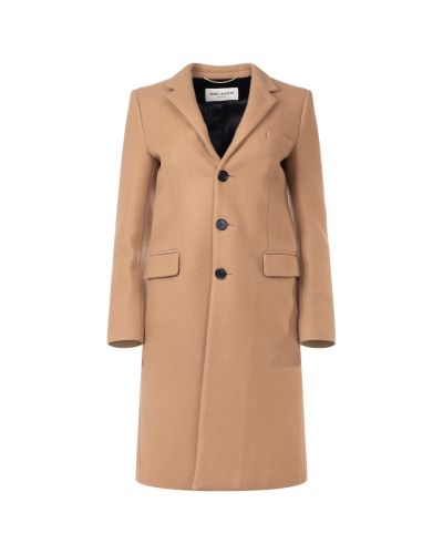 Saint Laurent Chesterfield brown cashmere coat