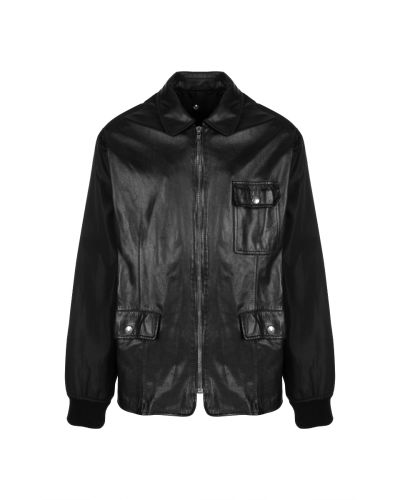 Prada Chore leather paneled nylon jacket