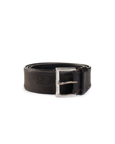 Prada logo spellout canvas belt