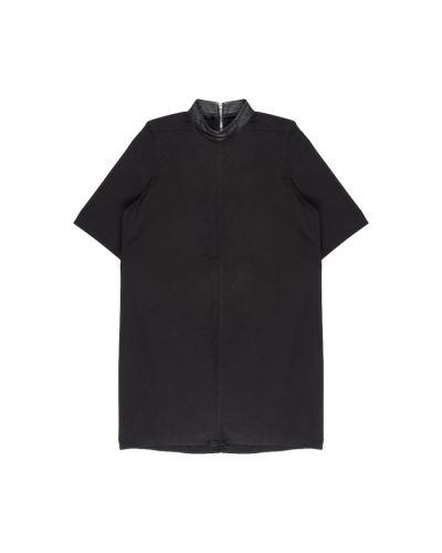 Rick Owens "FAUN"  leather collar pull-over tunic shirt 