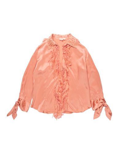 Roberto Cavalli studded collar shirt