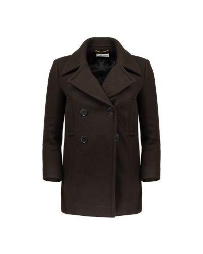 Saint Laurent Caban double-breasted laine coat