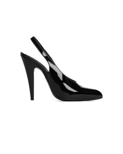 Saint Laurent Nico 110 patent leather slingback heels