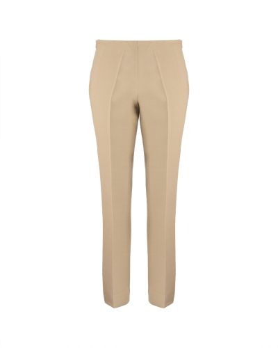 The Row low-waisted beige wool blend pants