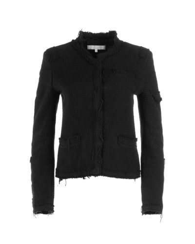 Veronique Branquinho distressed military black blazer jacket