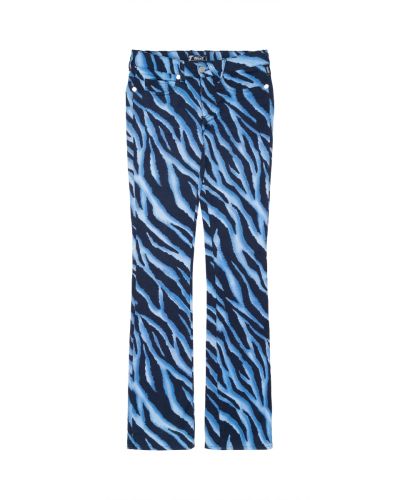 Versace Jeans Couture blue tiger stripes bootcut pants - 26