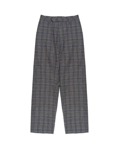 Vetements Pour Femme checked high-waisted pants