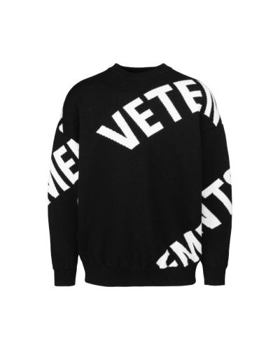 Vetements Intarsia logo knitted crewneck sweater