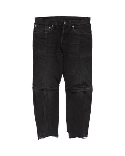 Vetements Levi's Strauss reconstructed black wash straight denim pants